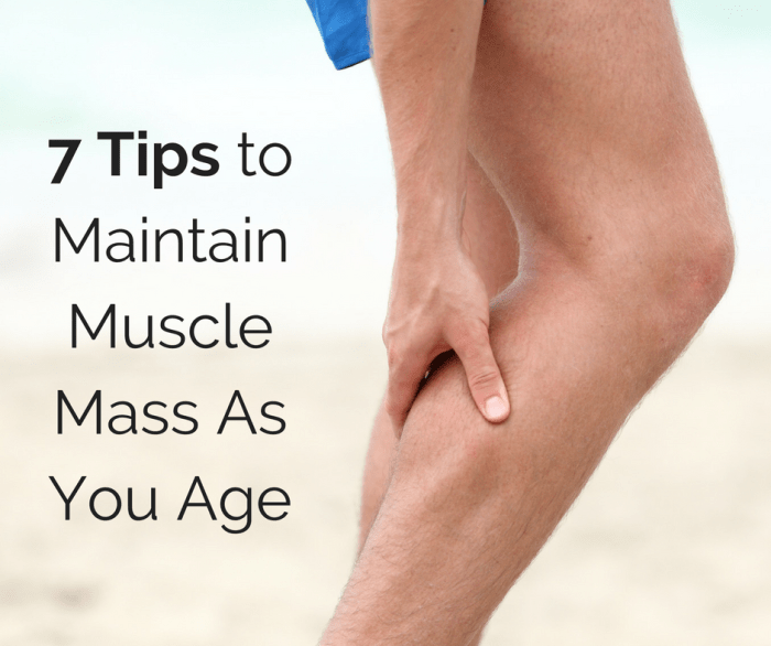 How to maintain muscle mass as you age